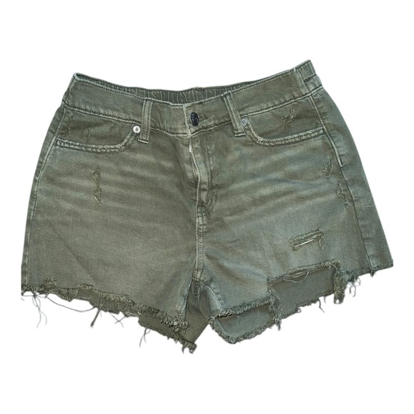 Aerie Olive Green Distressed Shorts - Size XS - Picture 1 of 3